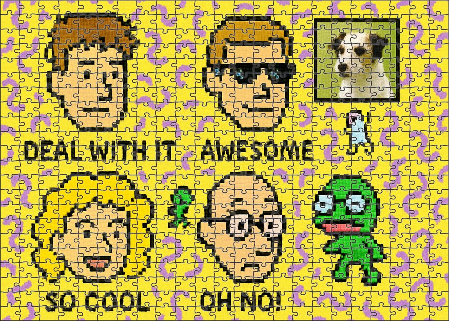 Retro Internet Meme Culture Viral Humor And Quirky Visuals Rooted In Early Web Aesthetics Easy Puzzles