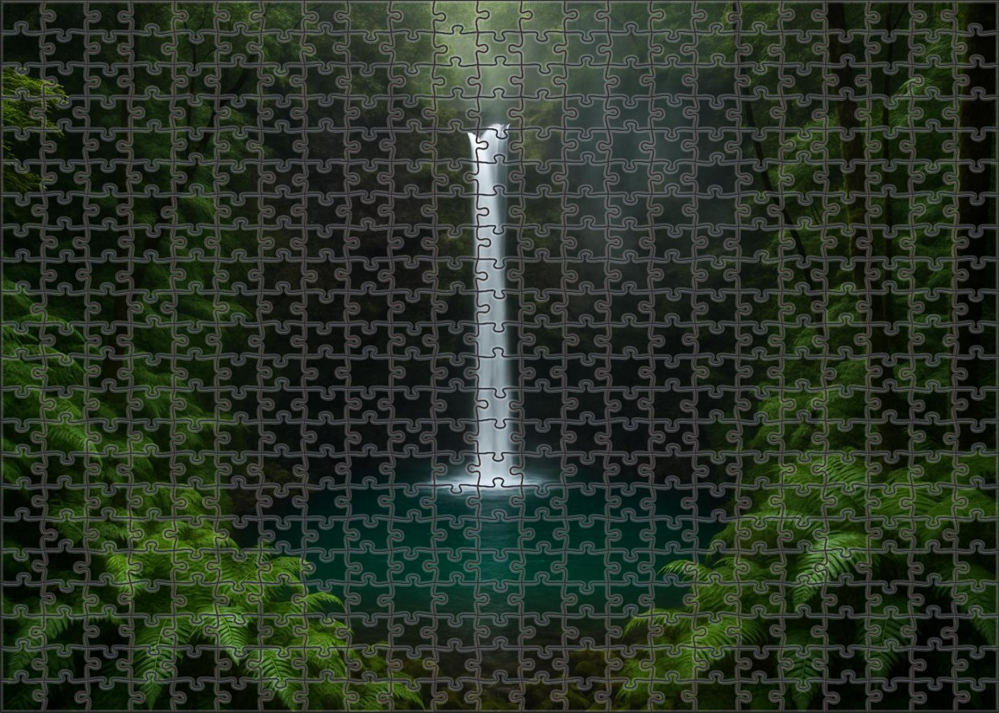 Emerald Hollow Drop Large Format Puzzle
