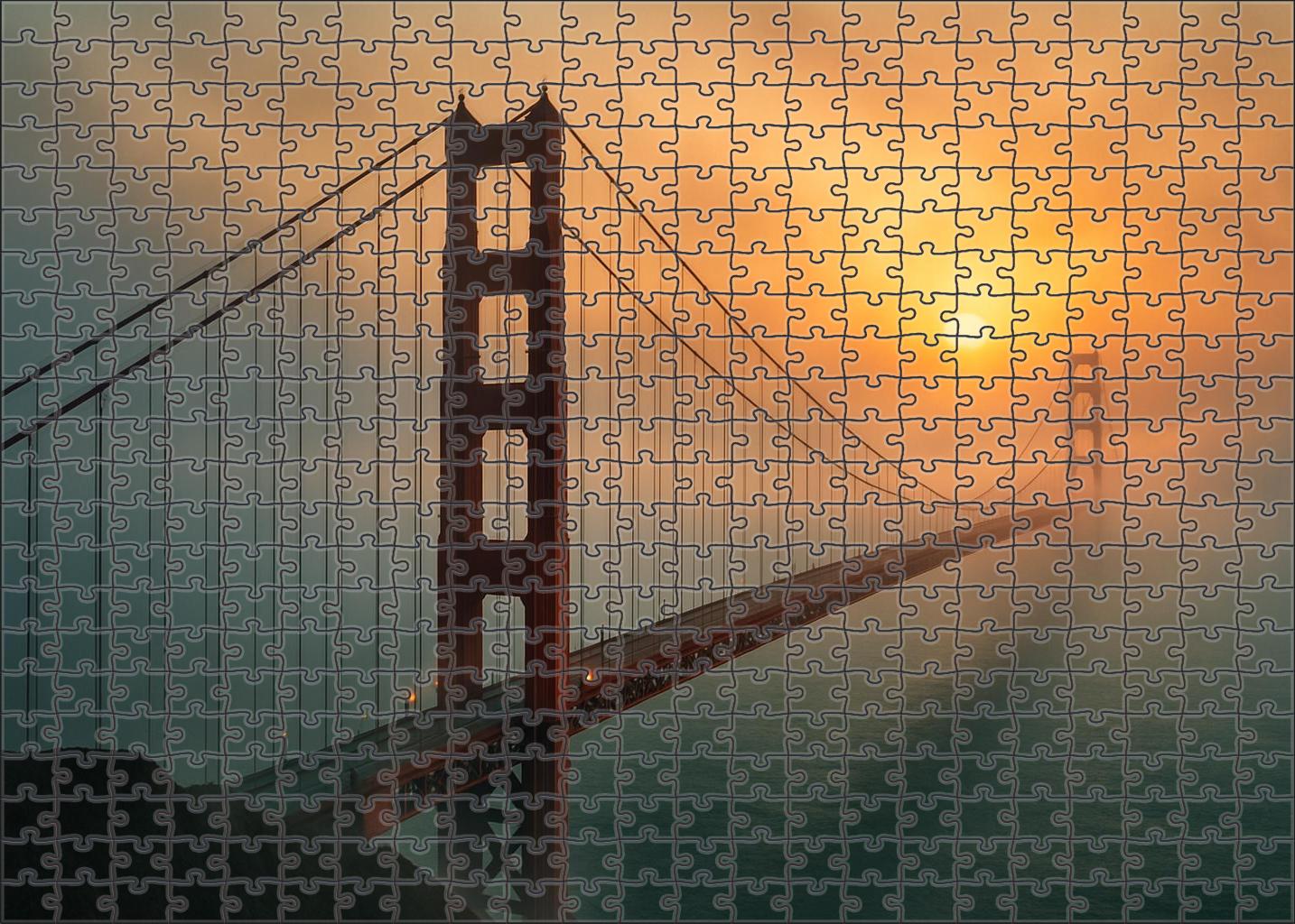 Golden Gate Bridge Located In San Francisco Usa Recognized By 8895 Globally As An Engineering And Cultural Landmark 1000 Piece Puzzle