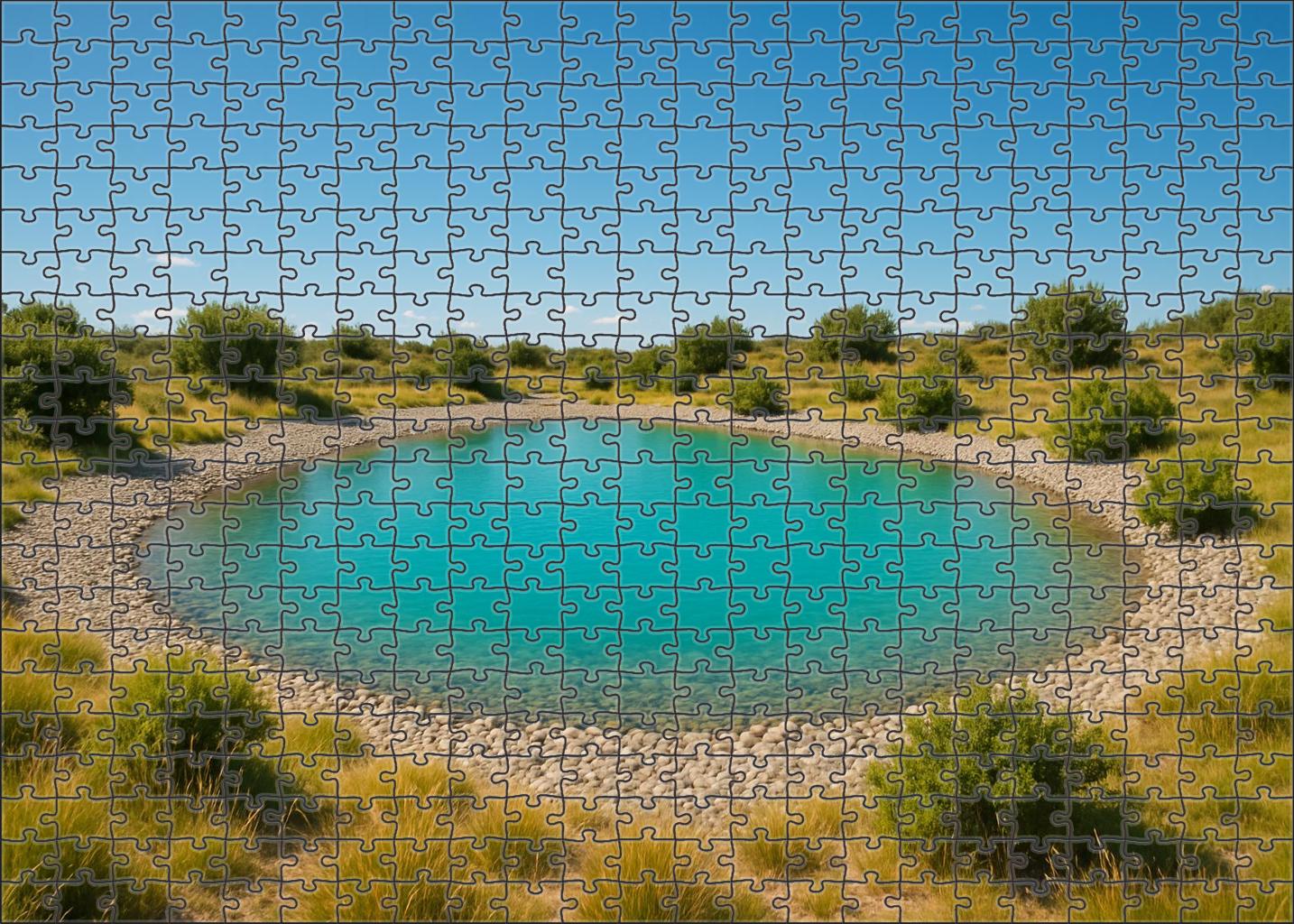 Hidden Lagoon At Midday Puzzle For Kids