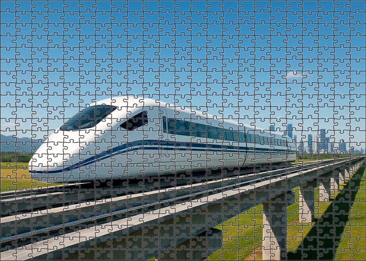 Crystal Sky Maglev 300 Piece Puzzle