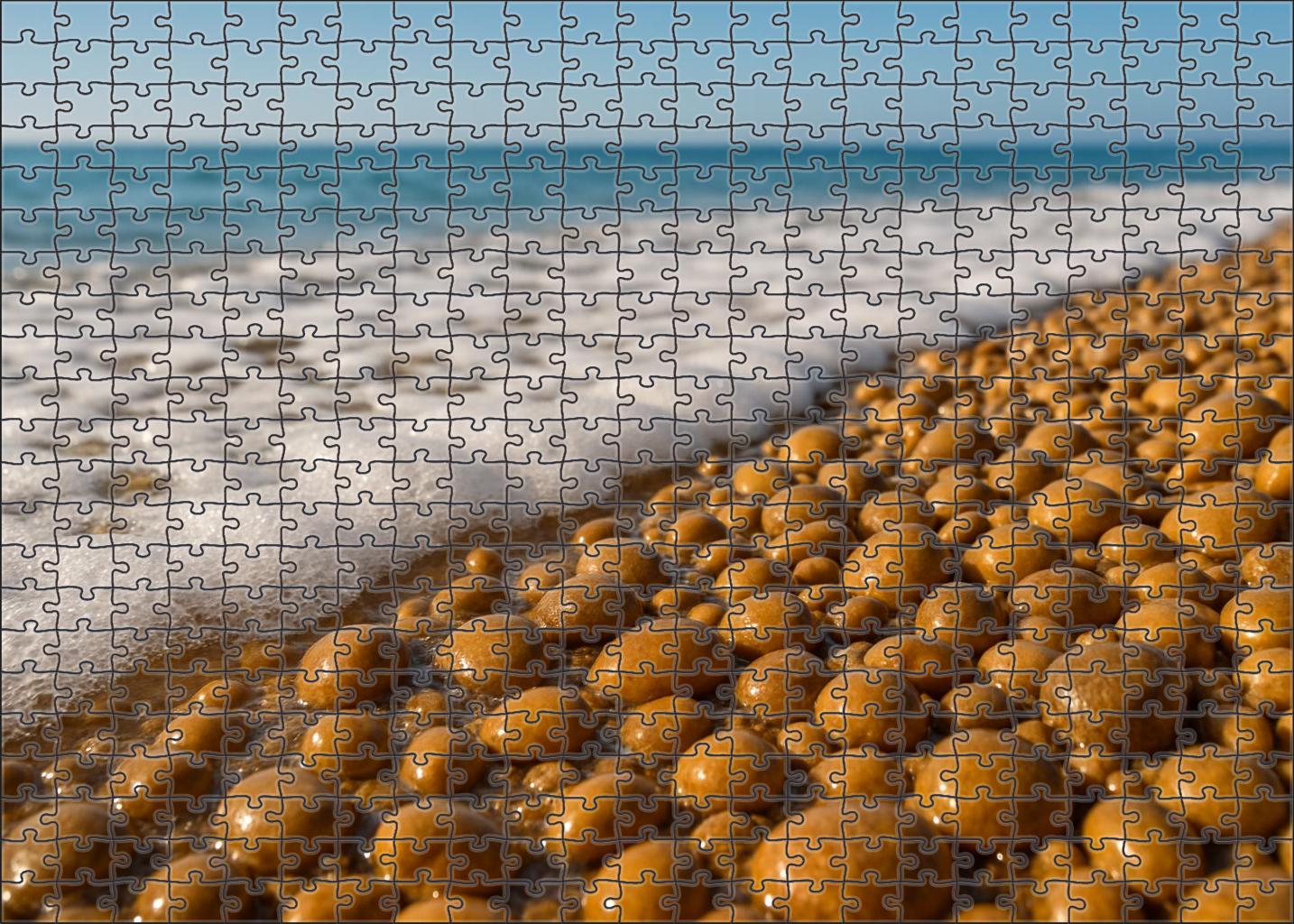 Golden Pebble Bay Unique Puzzle Design