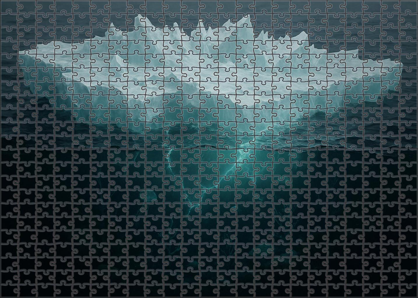 Glacial Drift Ice Shelf Custom Jigsaw Puzzle