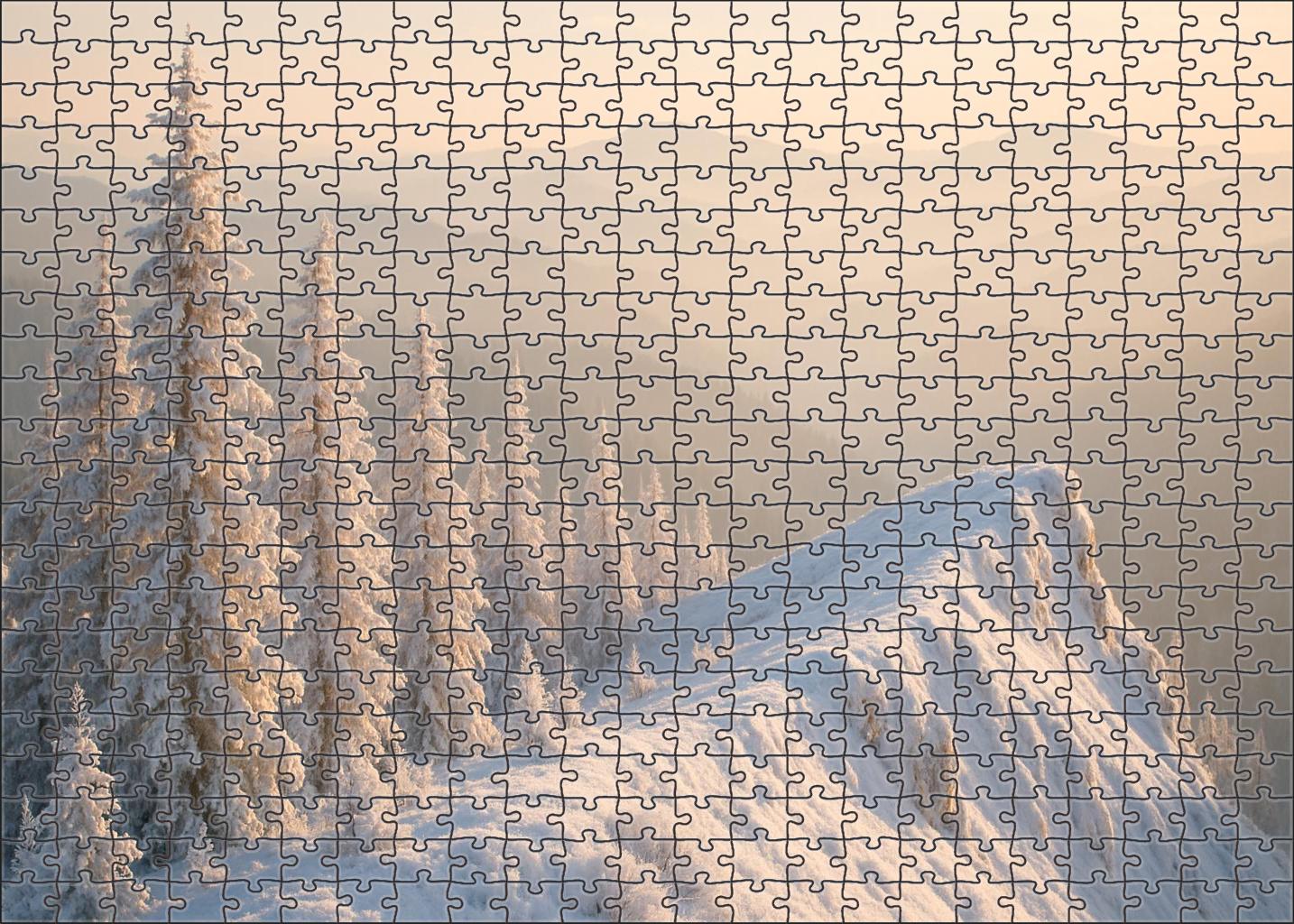 Frosted Ridge Morning Easy Puzzles