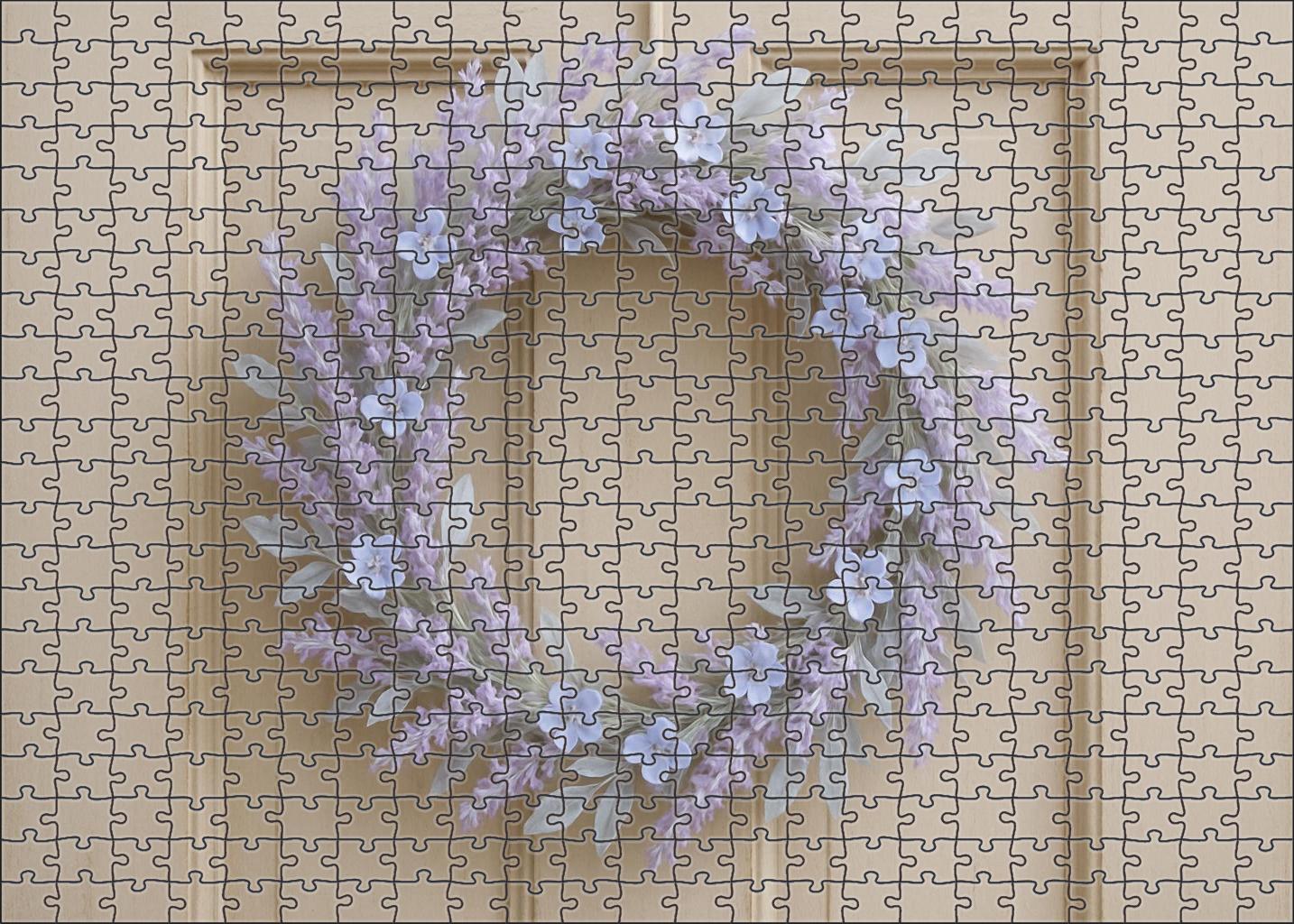 Lavender Breeze Wreath Puzzle Collection
