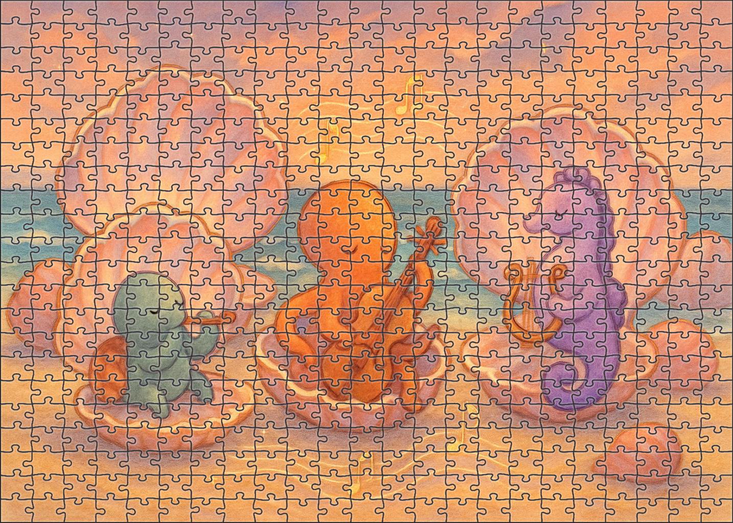 Whispering Shell Symphony Large Format Puzzle