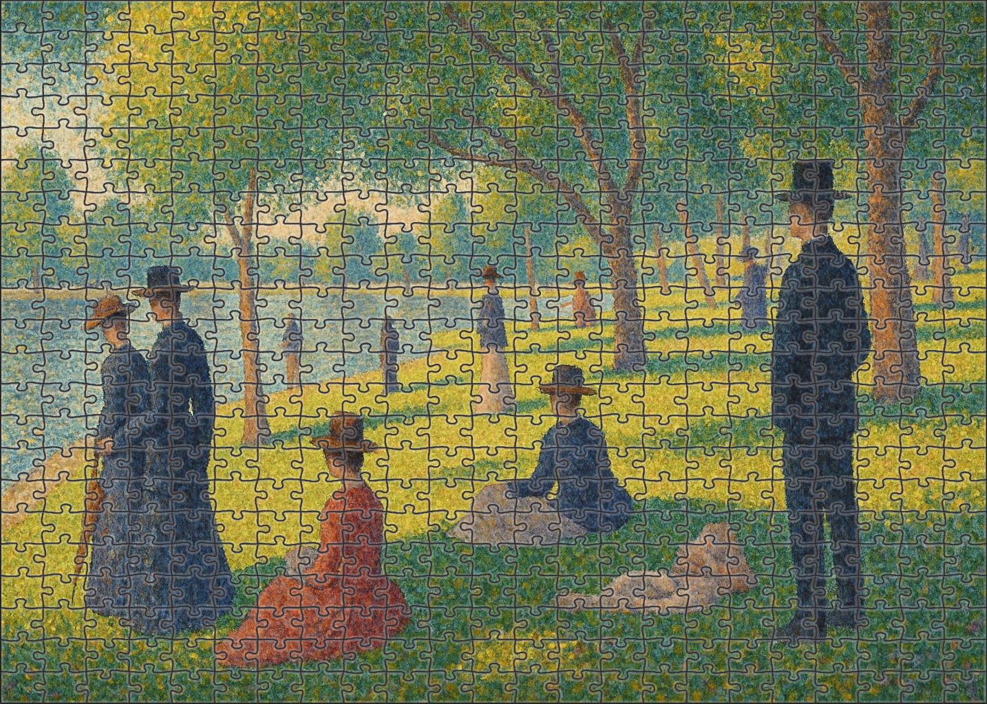 A Sunday Afternoon On The Island Of La Grande Jatte Puzzle For Kids