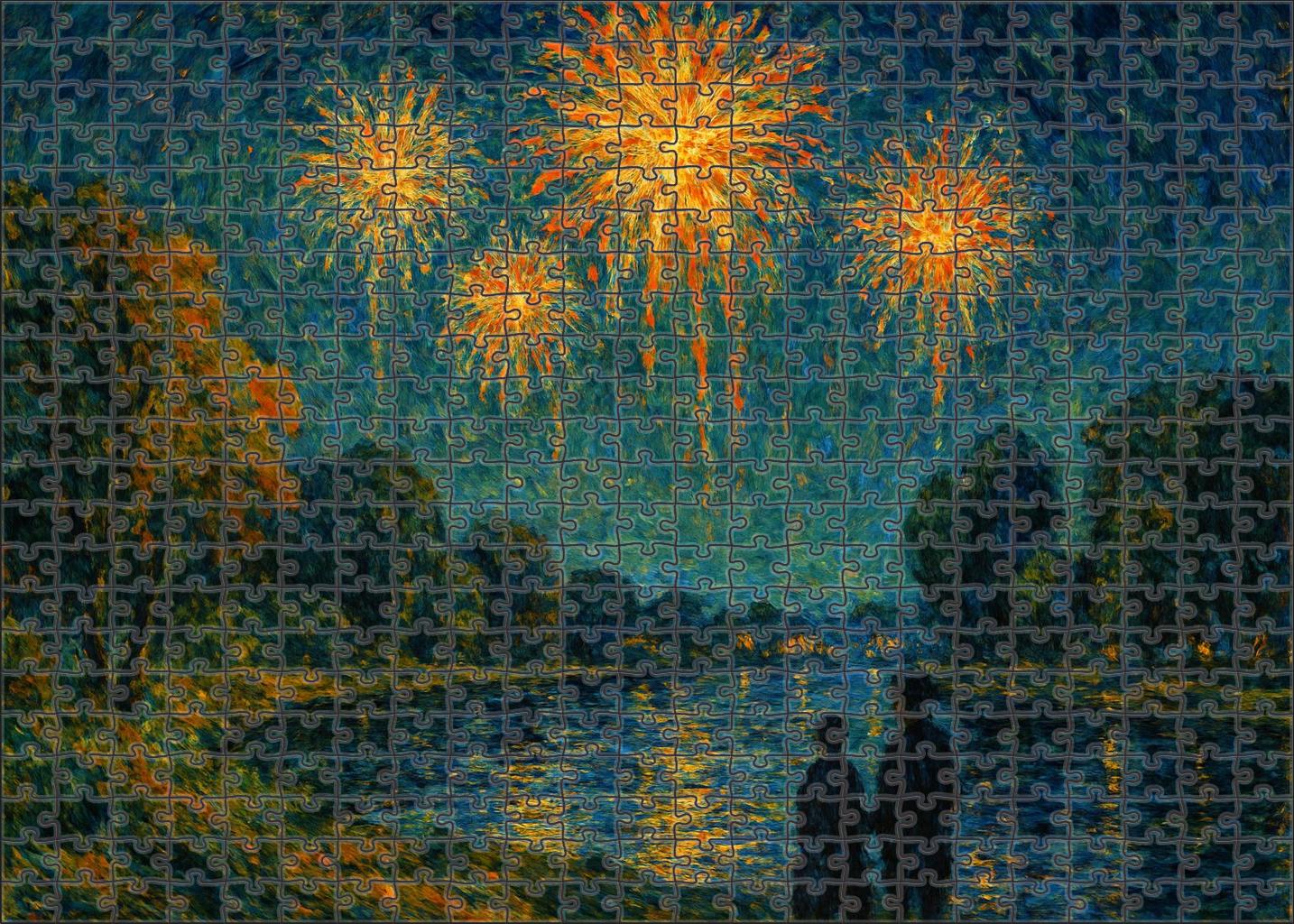 Nocturne In Black And Gold The Falling Rocket Unique Puzzle Design