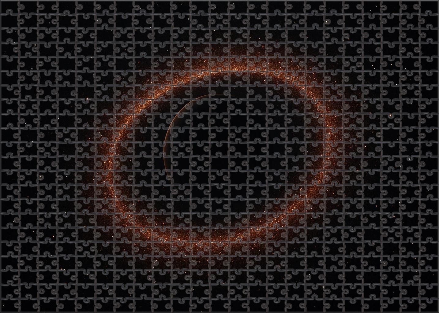 Copper Dust Ring Puzzle For Adults