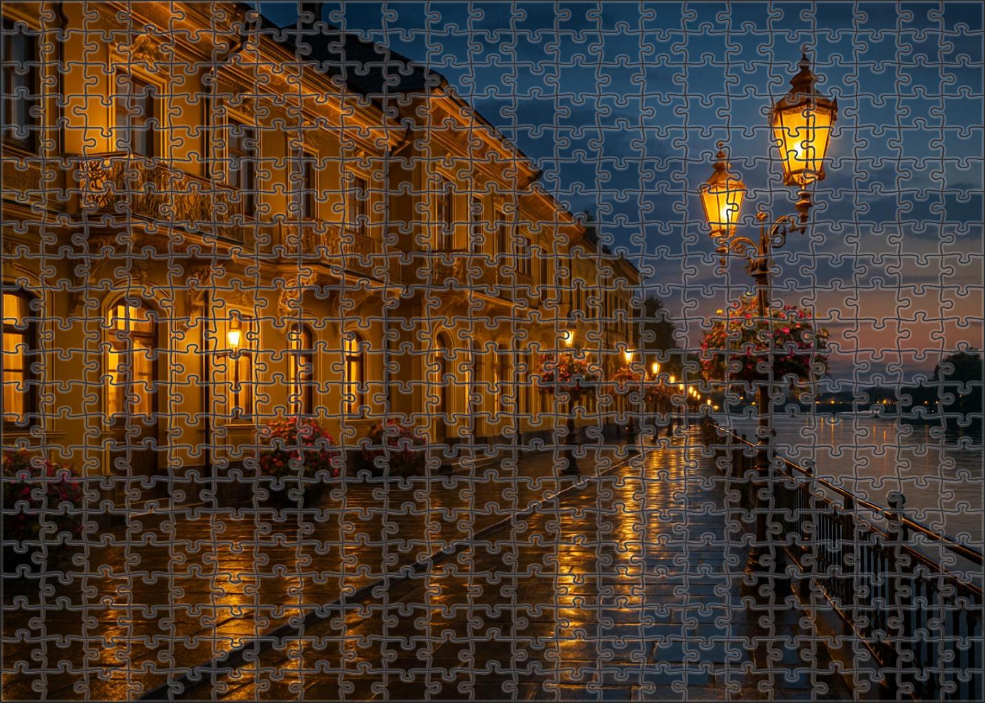 Golden Lantern Promenade Puzzle Collection