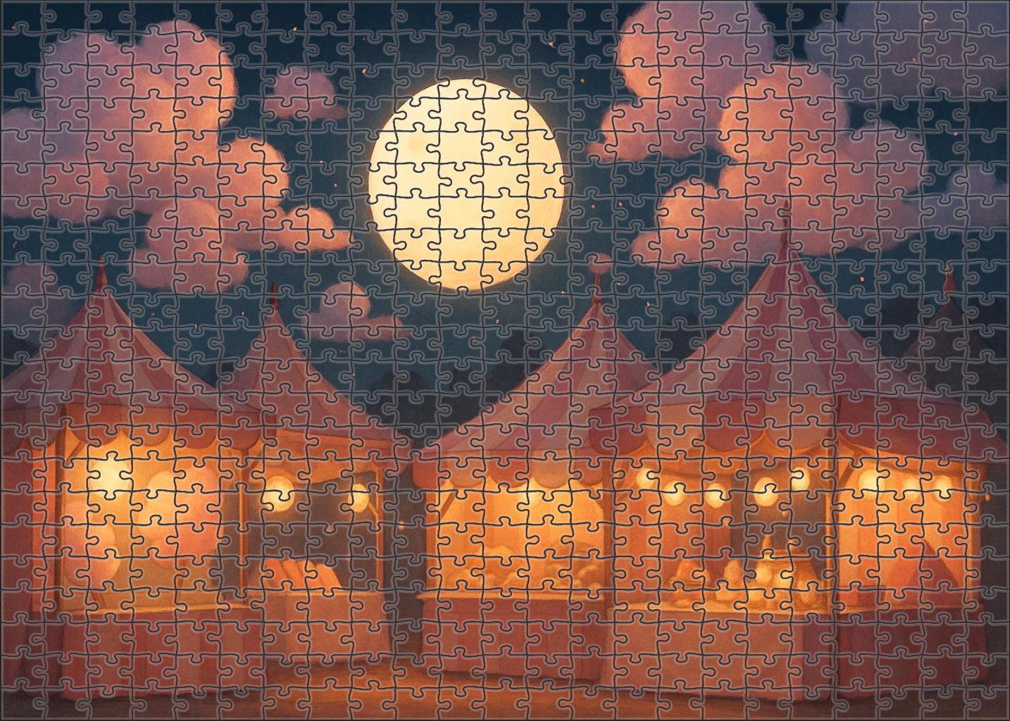 Marshmallow Moon Bazaar Large Format Puzzle