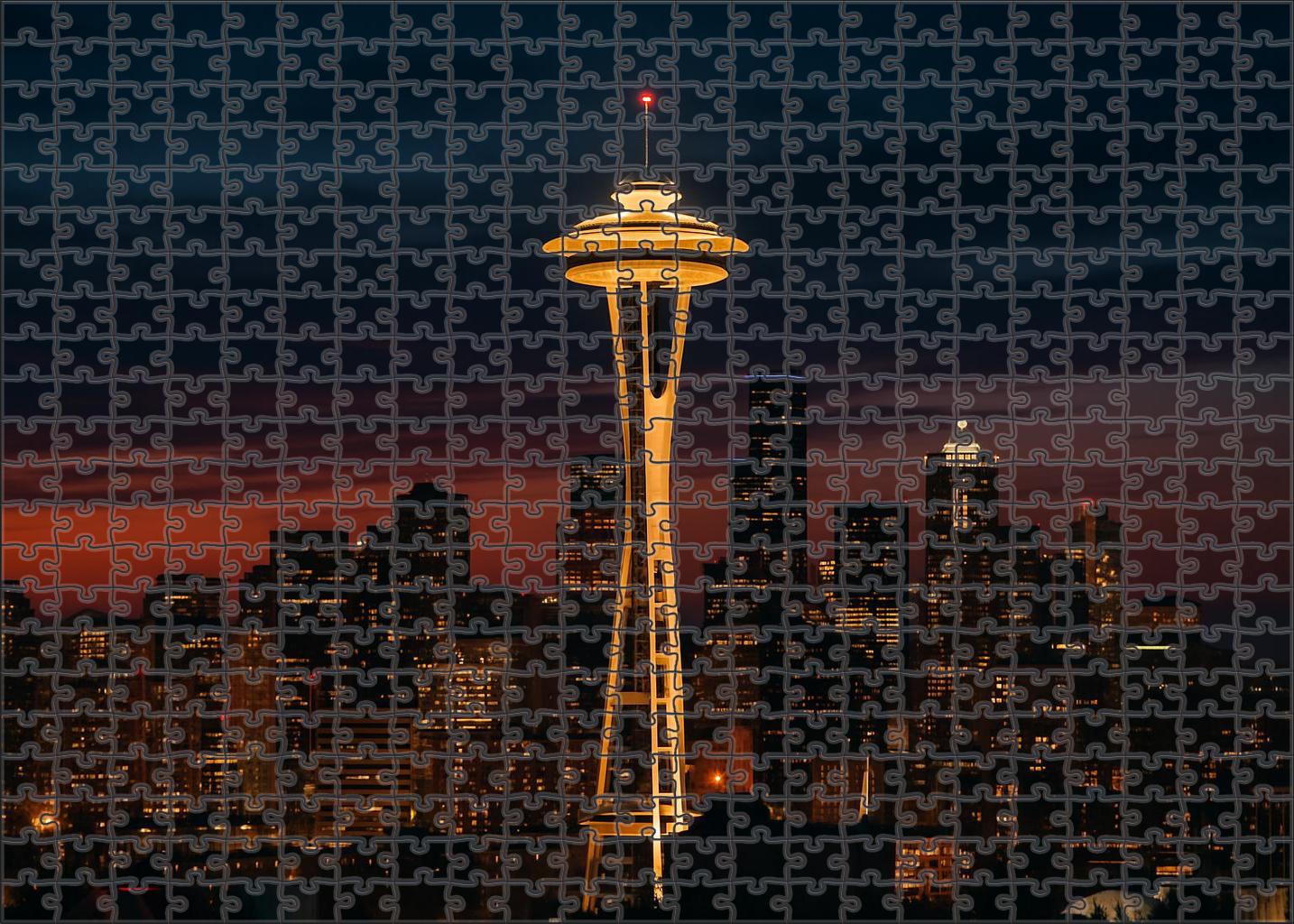 The Space Needle Seattle Usa Recognized By 6987 Globally As A Symbol Of Futuristic Design Unique Puzzle Design
