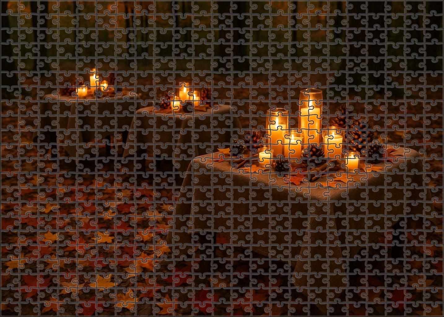 Maple Glow Gathering Unique Puzzle Design