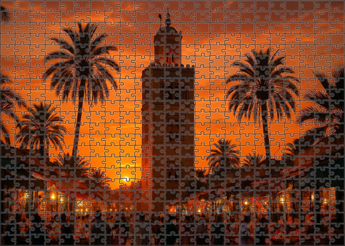 Koutoubia Mosque Marrakech Morocco Recognized By 7410 Globally As A Landmark Of Islamic Architecture Unique Puzzle Design