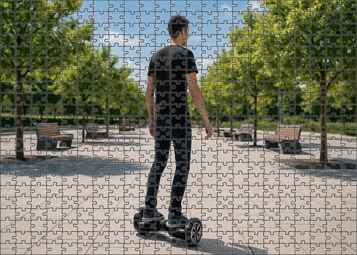 Battery-electric Hoverboard Scooter 50 Piece Puzzle