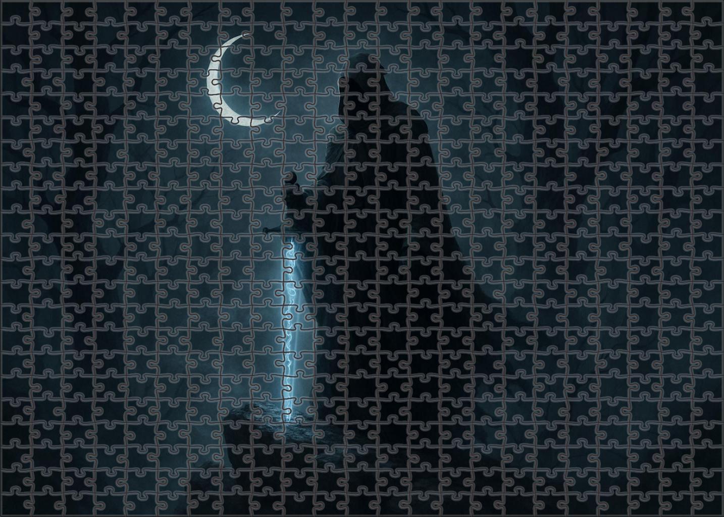 Dark Fantasy Graphic Novel Brooding Heroes In Mystical Realms Custom Jigsaw Puzzle