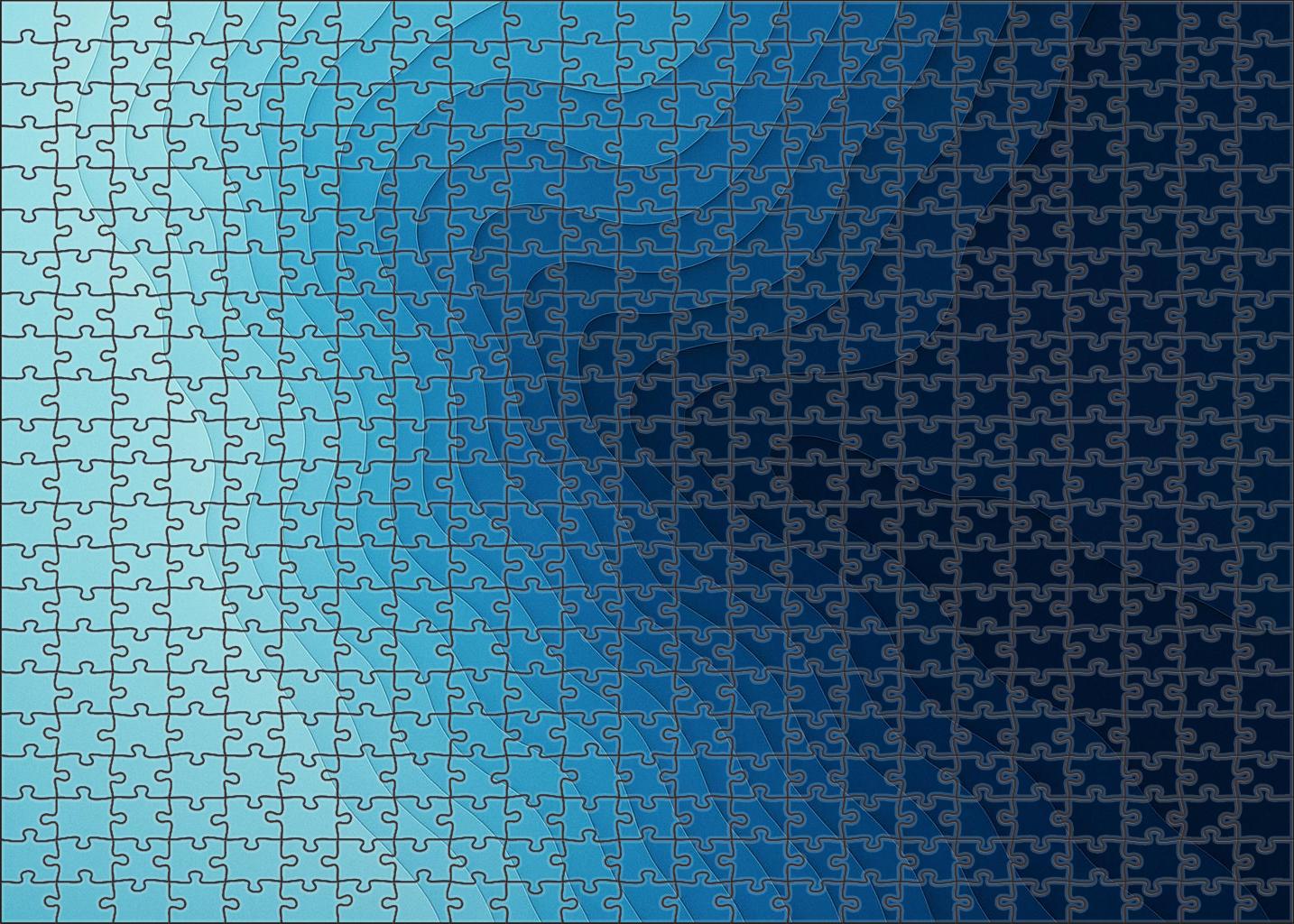 Gradient Bathymetric Contour Map 50 Piece Puzzle