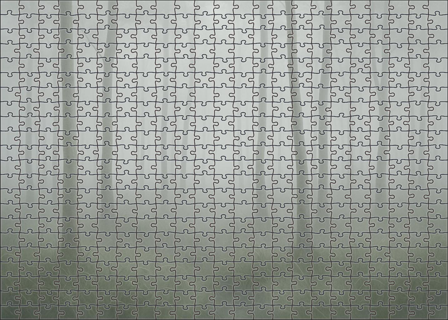 Silver Mist Glade Large Format Puzzle