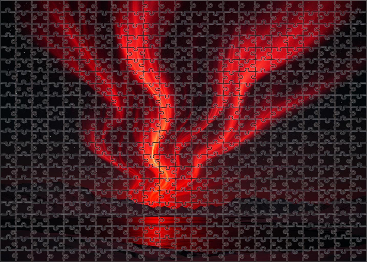 Crimson Ion Storm 200 Piece Puzzle