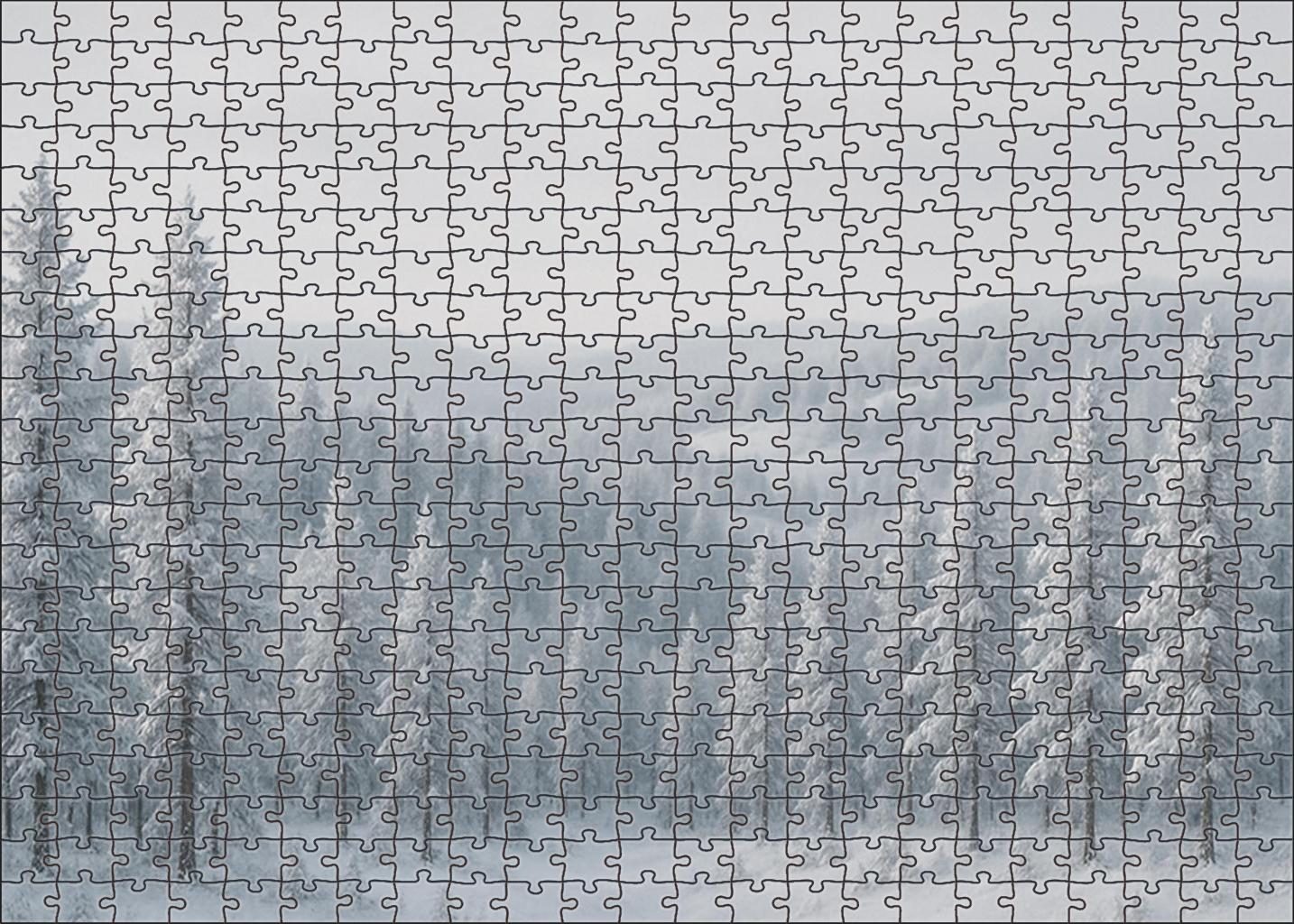Winter Frosted Pine Vista 100 Piece Puzzle