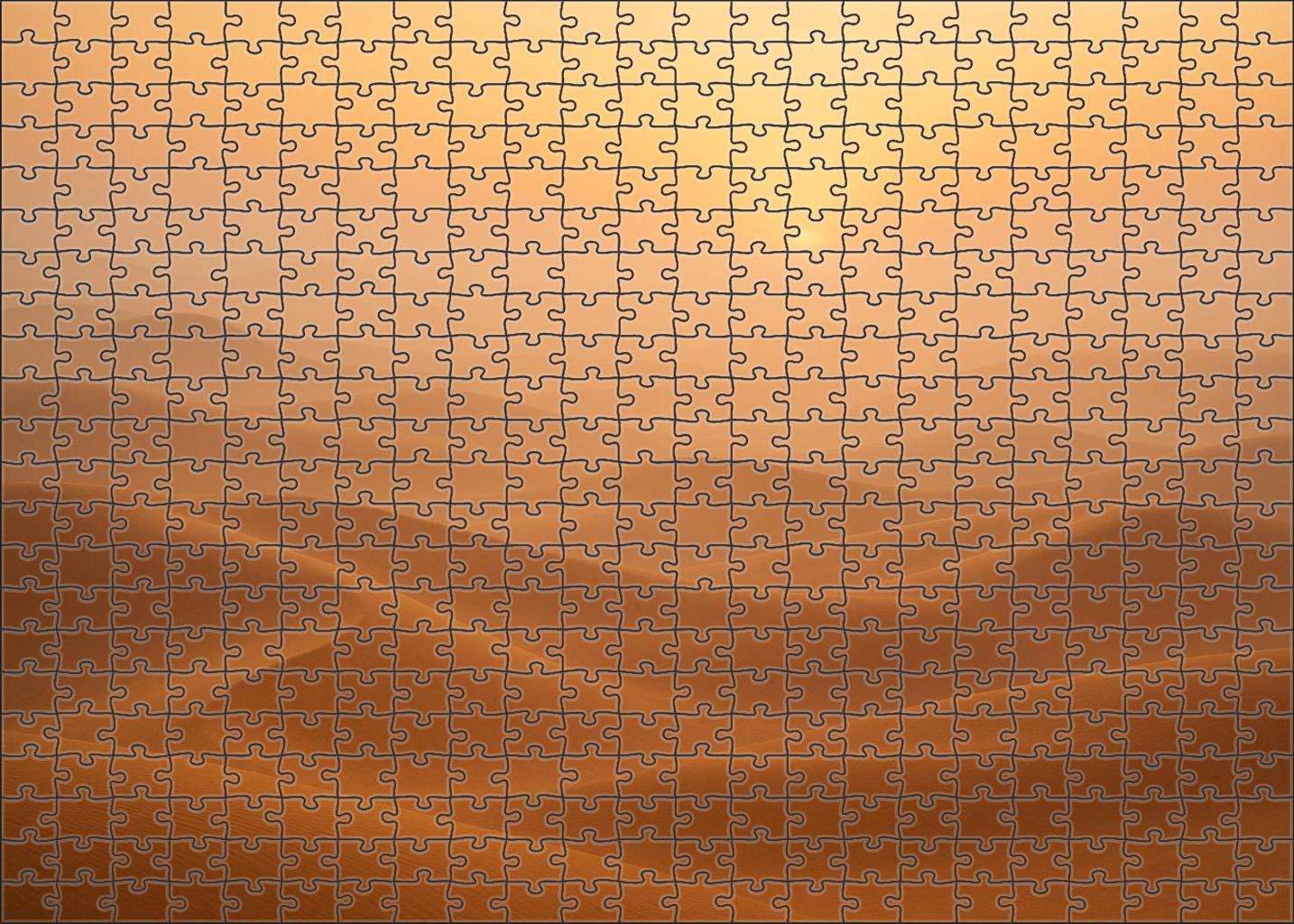 Saffron Horizon Fields 1000 Piece Puzzle