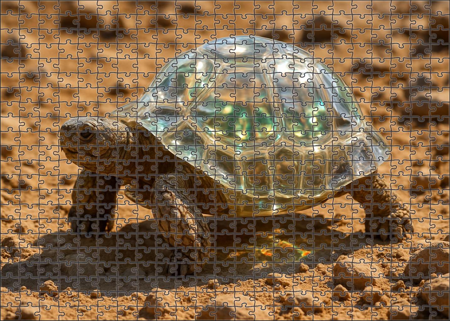 Quartzback Tortoise Hardy Reptile With Translucent Carapace Large Format Puzzle