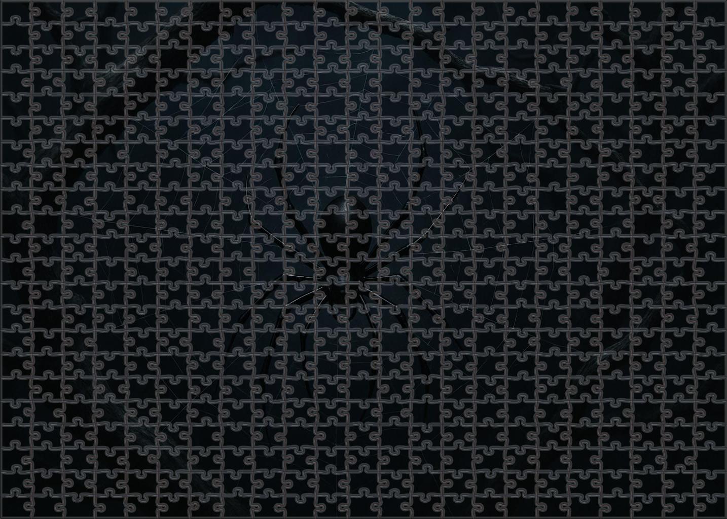 Obsidian Sprawler Nocturnal Arachnid With Glossy Jet-black Exoskeleton Mini Puzzle