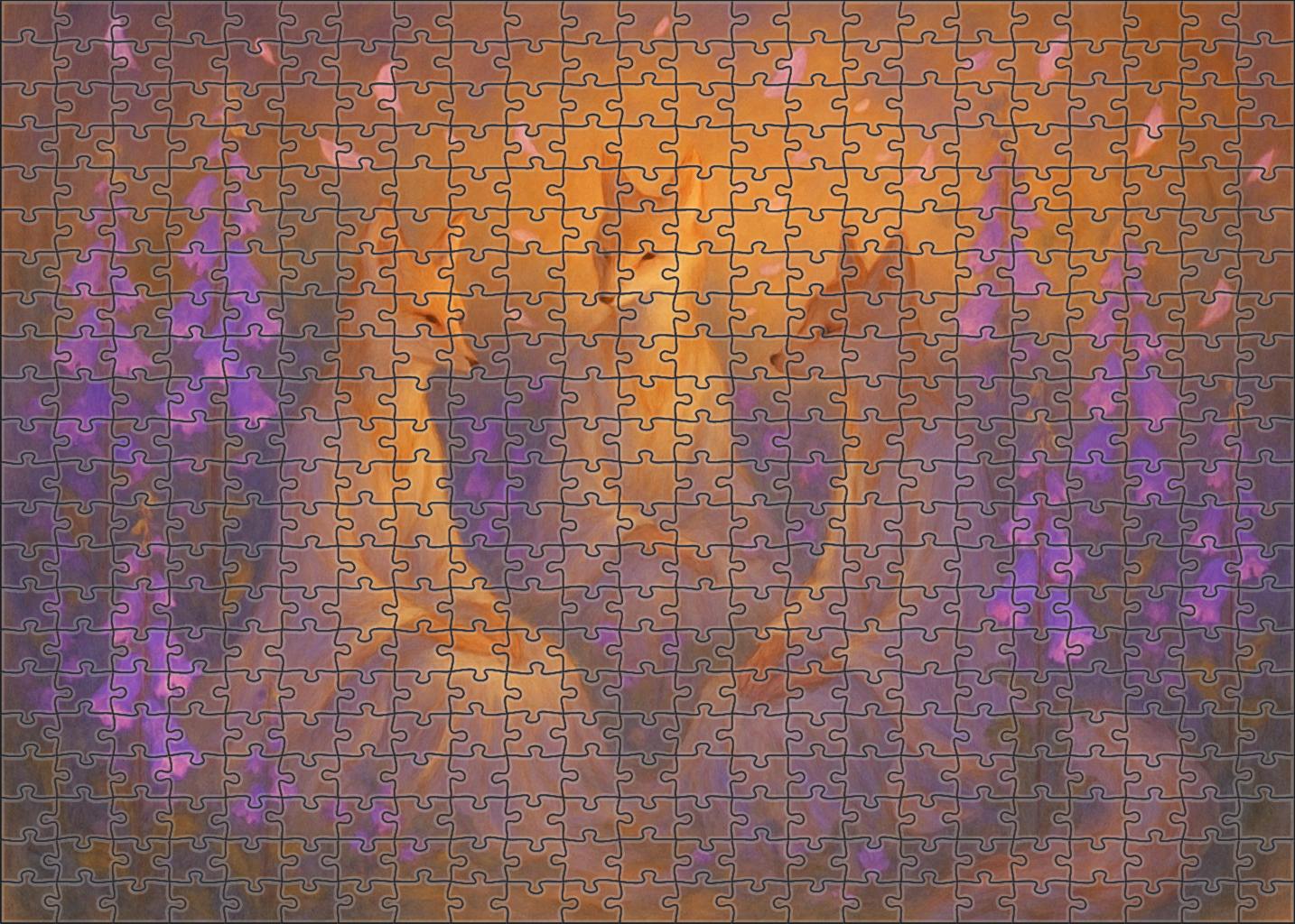 The Foxglove Tea Ceremony Custom Jigsaw Puzzle