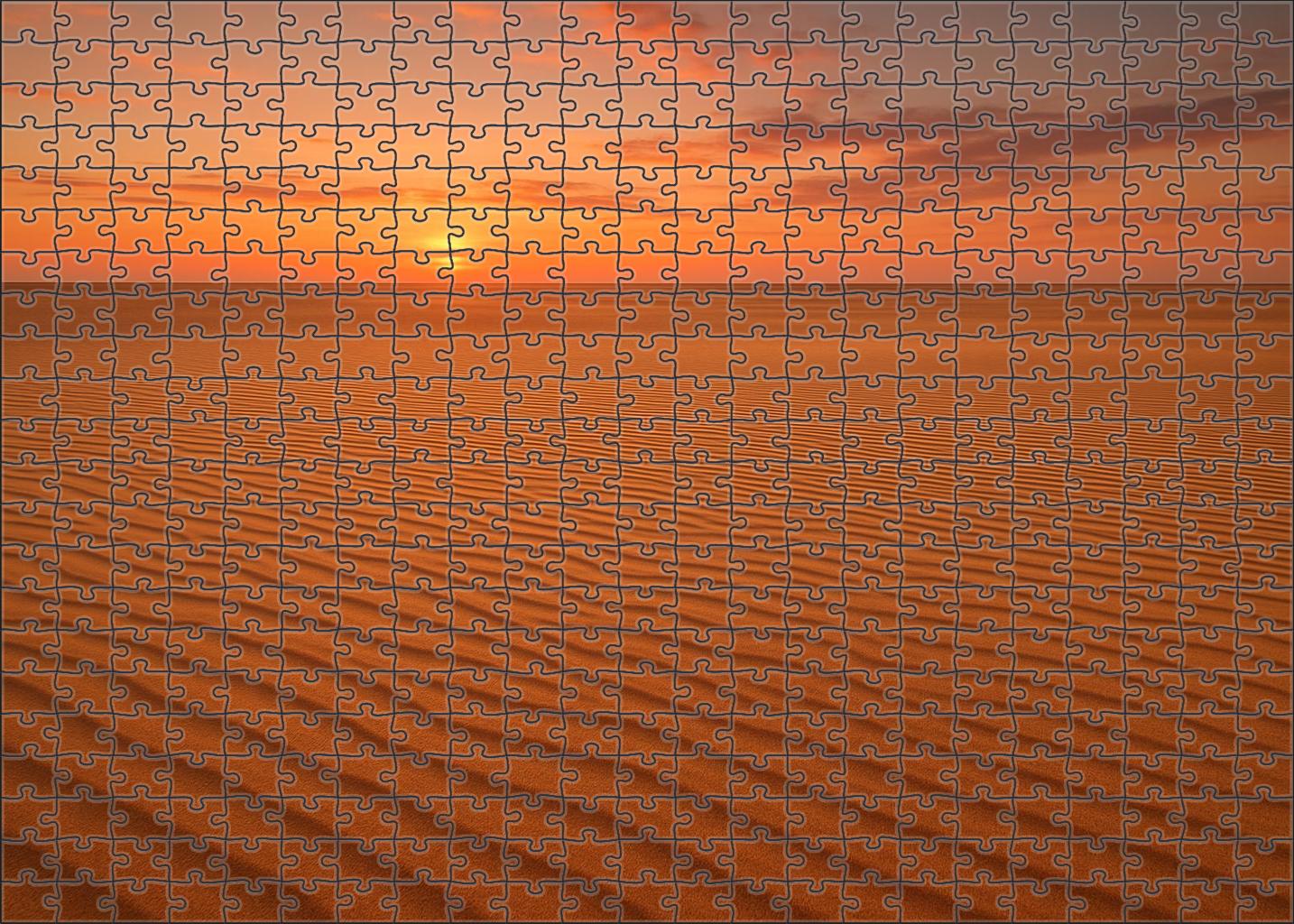 Dusky Ripple Plains Unique Puzzle Design