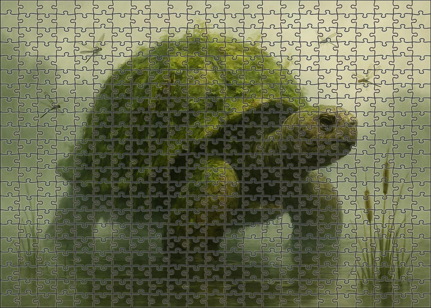 Mireback Tortoise Colossal Swamp Dweller With Verdant Armor Easy Puzzles