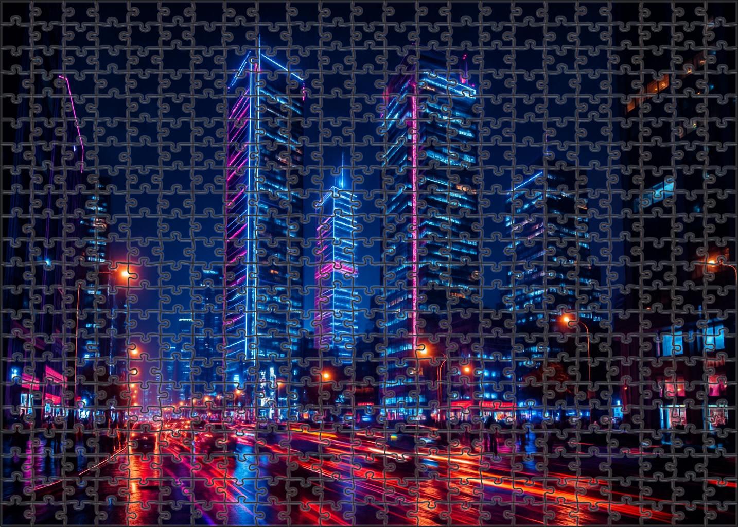 Seoul Gangnam Skyline Dynamic Mix Of Cutting-edge Skyscrapers And Cultural Landmarks Showcasing South Koreas Economic Vitality Unique Puzzle Design