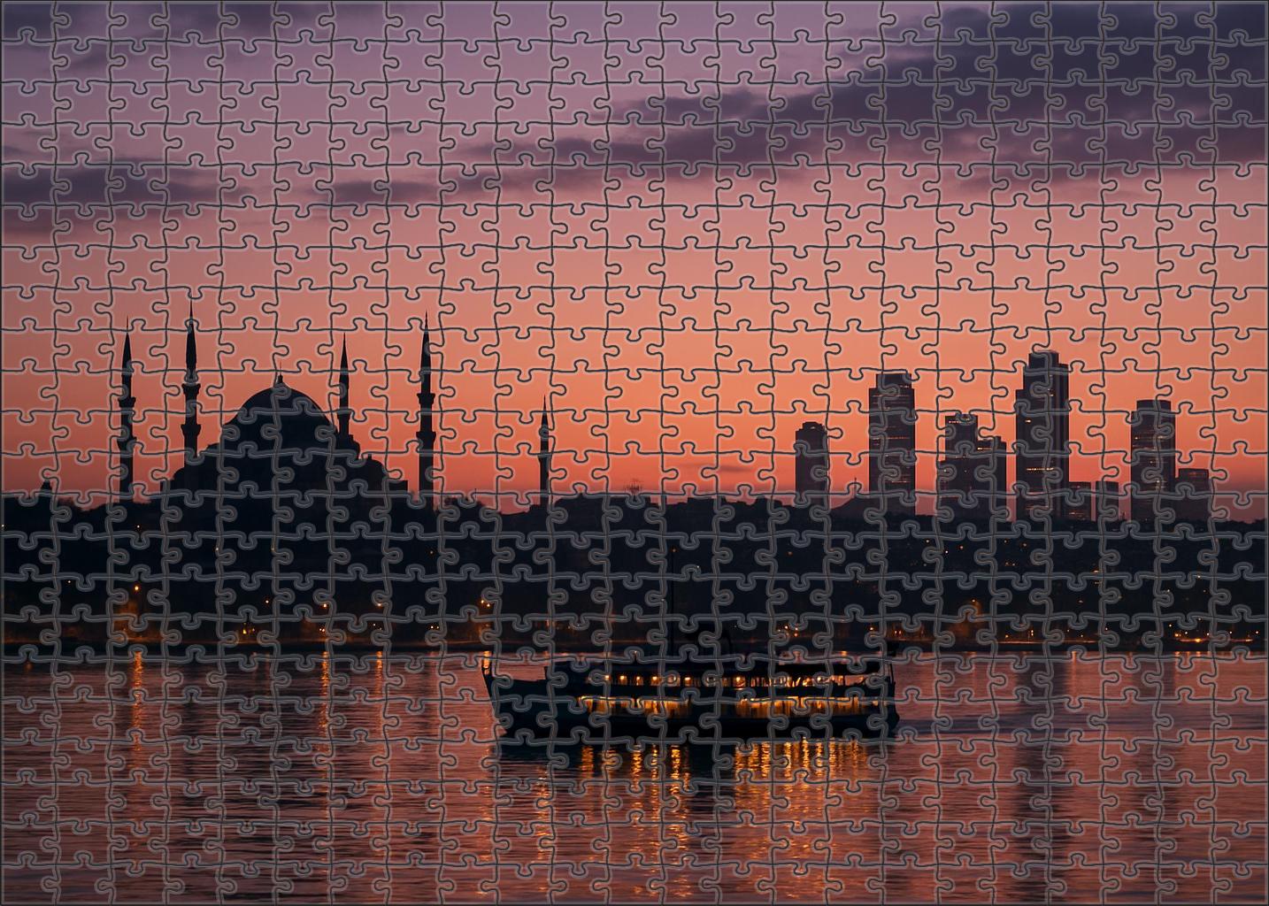 Istanbul Bosphorus Skyline A Historic Crossroad Of Continents 100 Piece Puzzle