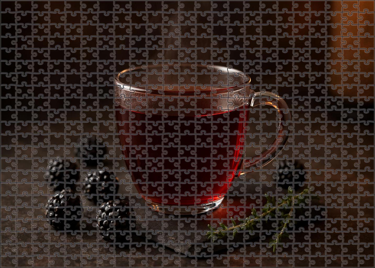 Berry Twilight Black Large Format Puzzle