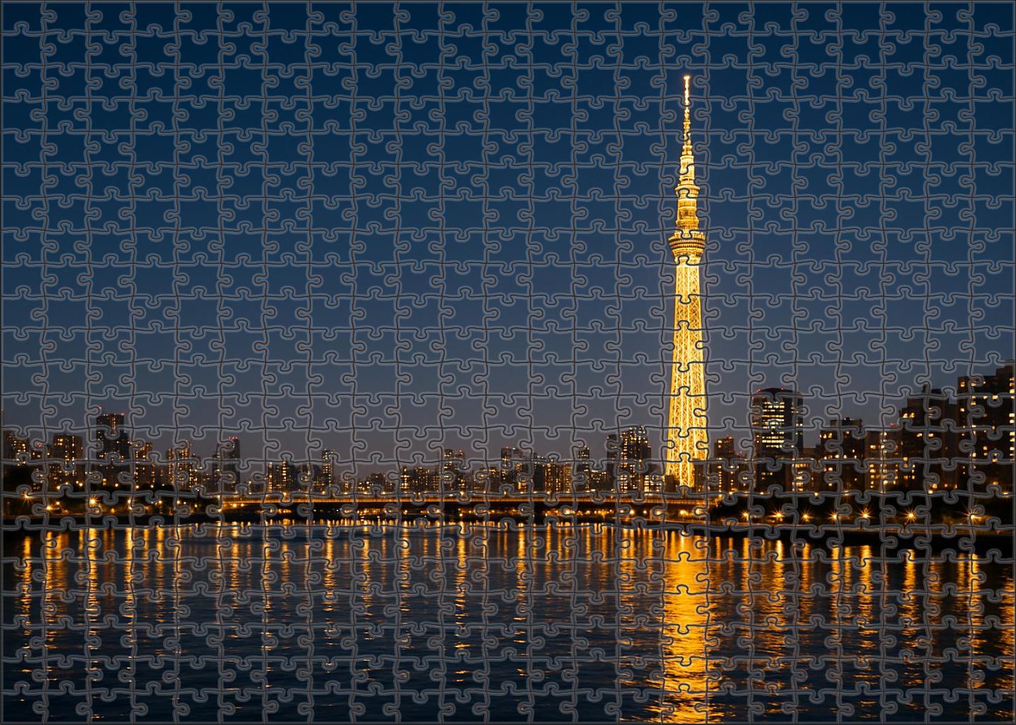 Seoul Hangang River Skyline Expansive Riverside Cluster With The Lotte World Tower As A Focal Point Puzzle Challenge