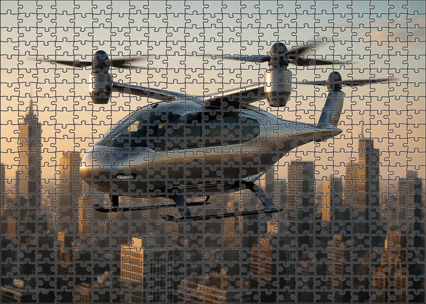 Compressed Hydrogen Jet Taxi 300 Piece Puzzle