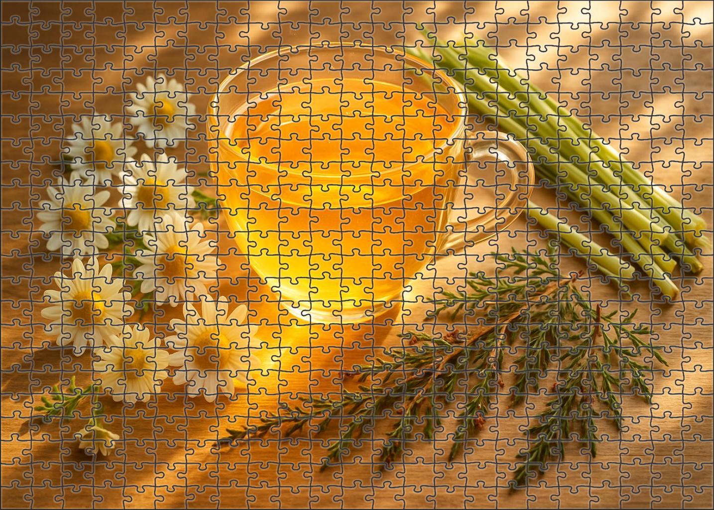 Golden Meadow Herbal Tea Blend With Chamomile Lemongrass And Sweet Honeybush 50 Piece Puzzle