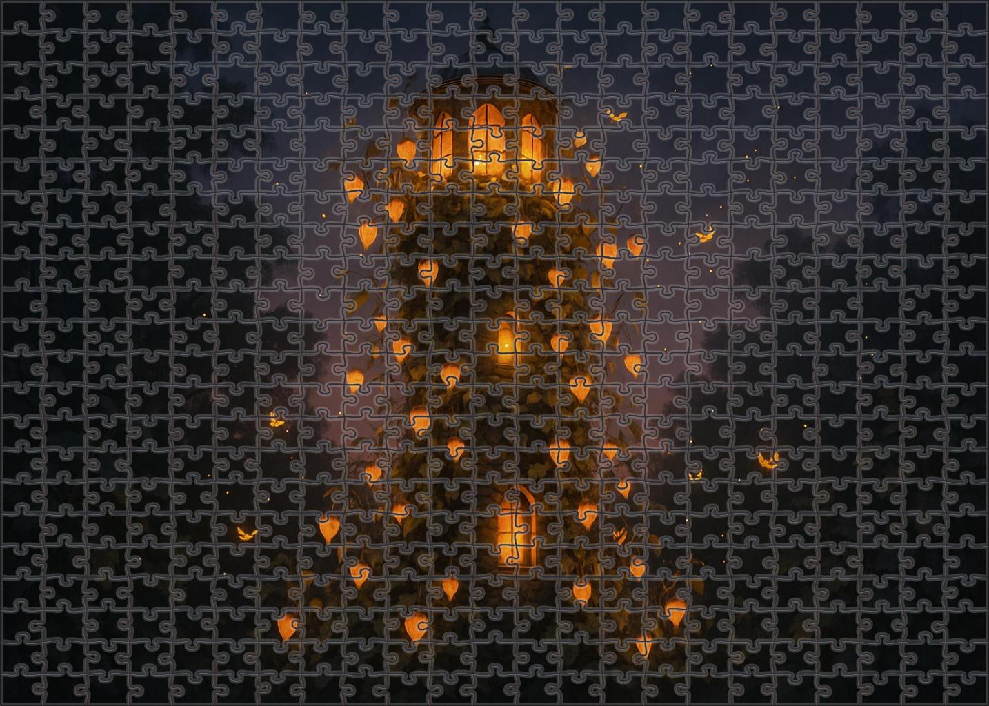 Lighthouse Garden Of Whispering Lanterns 50 Piece Puzzle