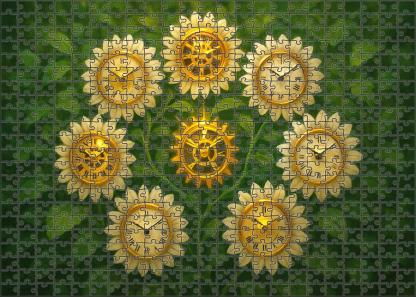 The Clocktower Garden Waltz Premium Puzzle Pieces