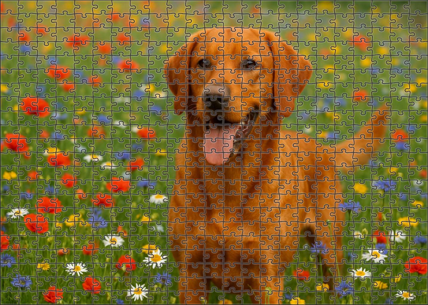 Golden Ember Hound 500 Piece Puzzle