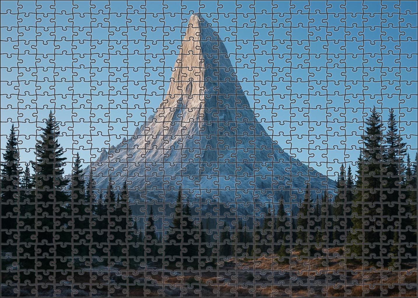 Frostveil Peak Puzzle For Adults