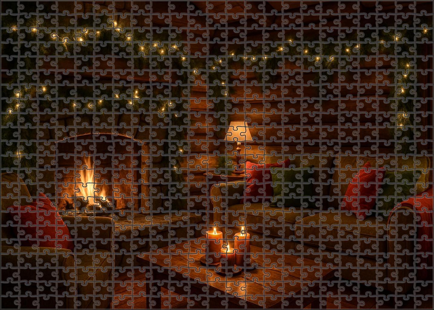 Winter Hearthside Glow 300 Piece Puzzle