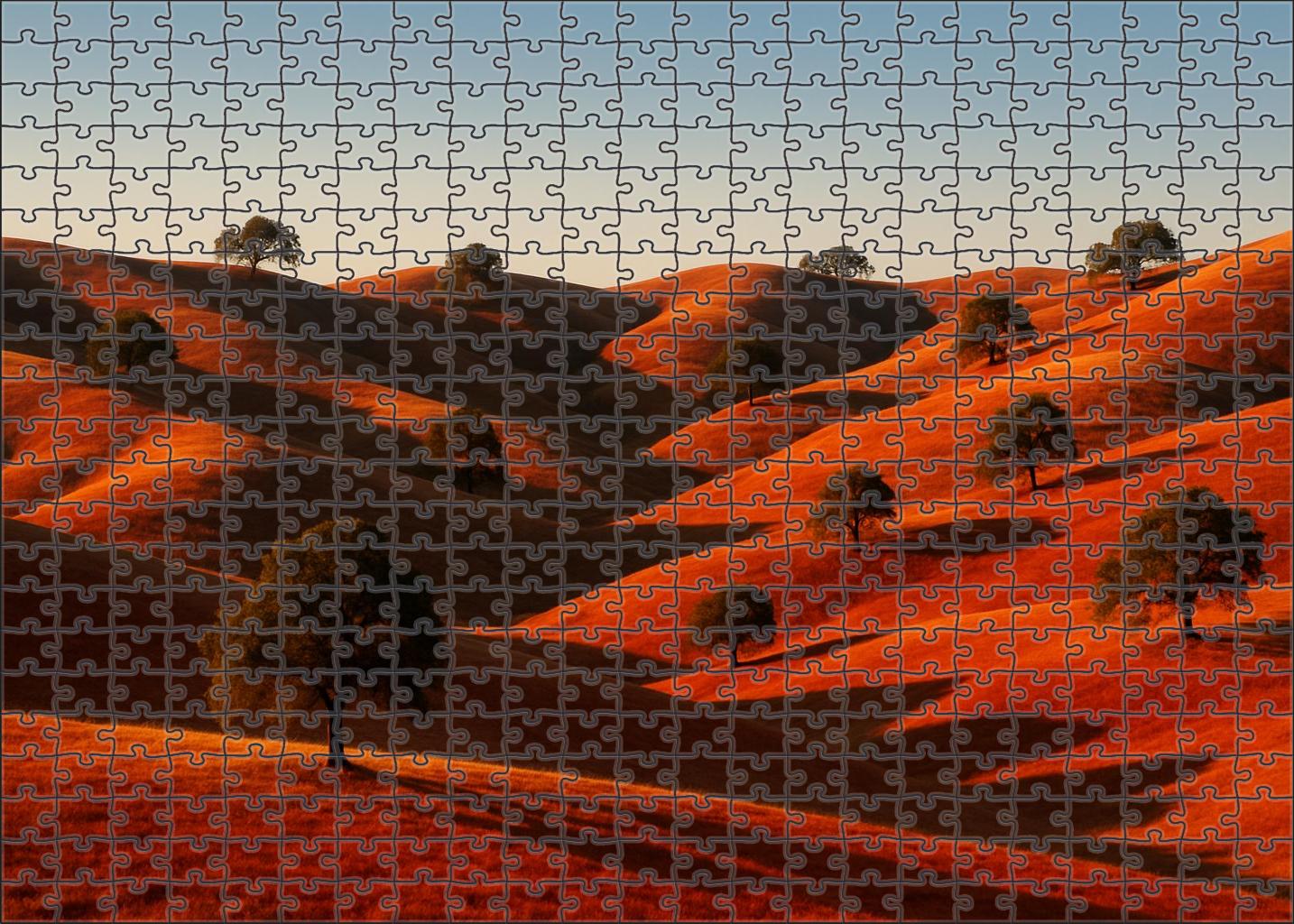 Crimson Hilltop Vista Challenging Puzzles