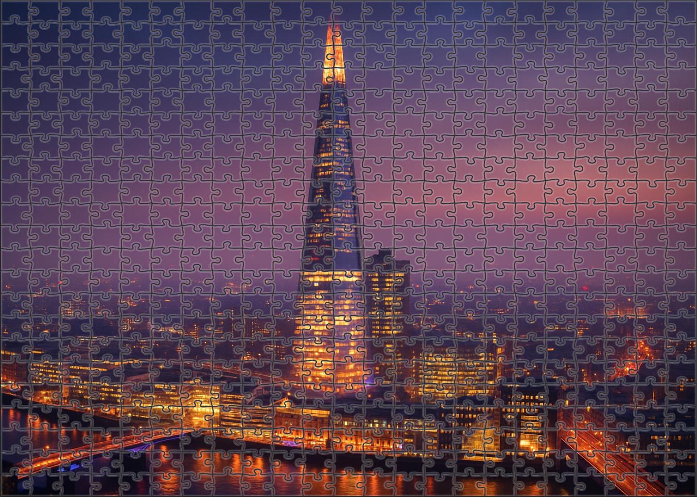 The Shard Towering Over London England Identified By 6980 Globally As The Citys Iconic Glass Skyscraper Easy Puzzles