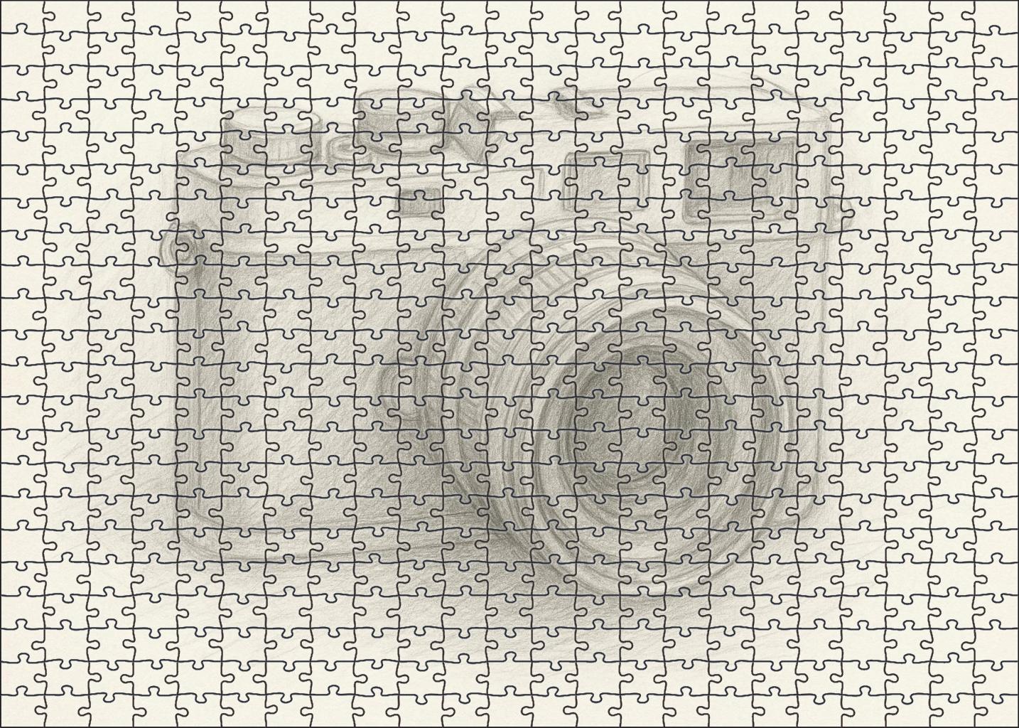 Vintage Camera Study Soft Pencil Rendering With Subtle Tonal Variation Puzzle Challenge