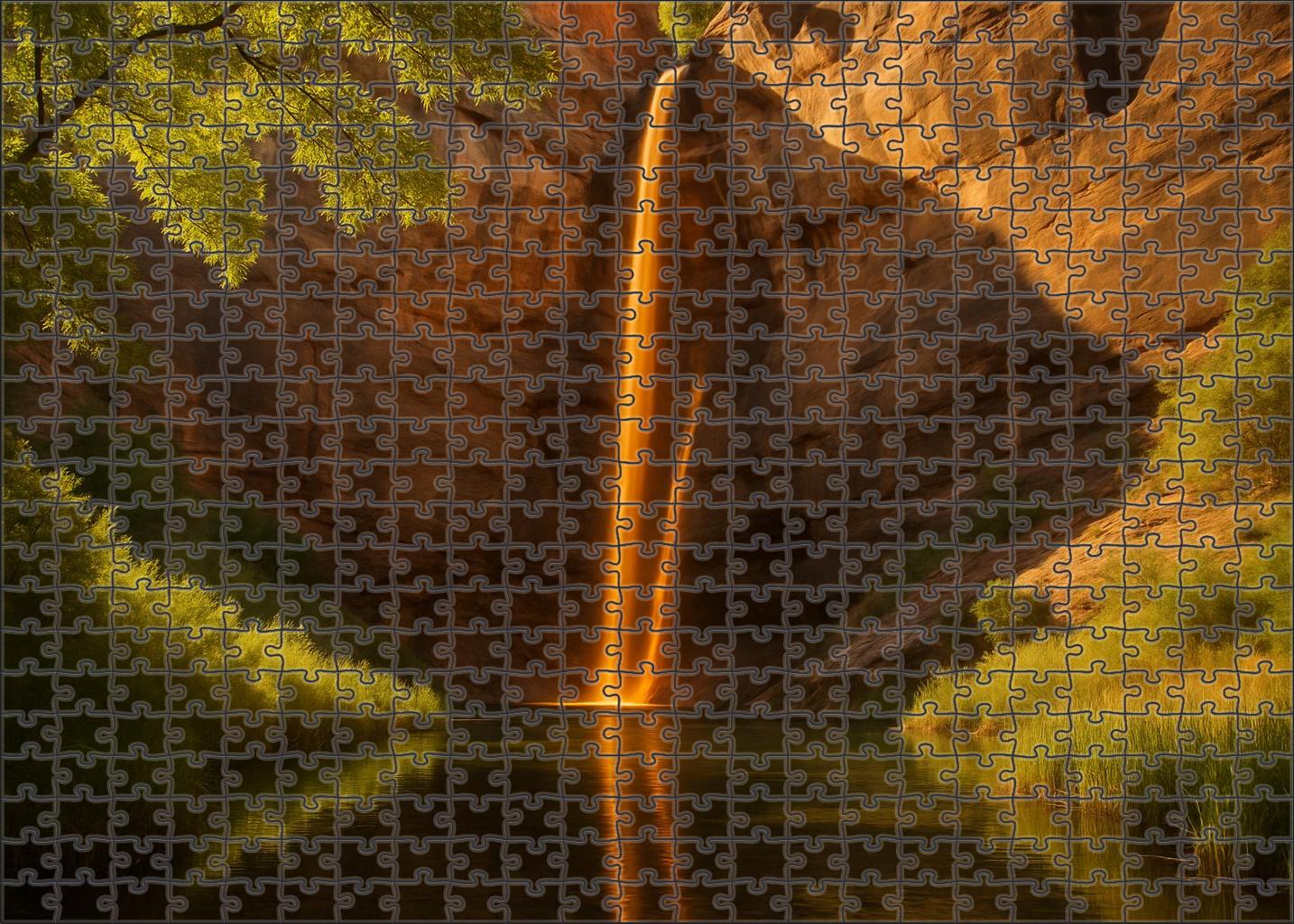 Sunlit Amber Ribbon Puzzle For Kids