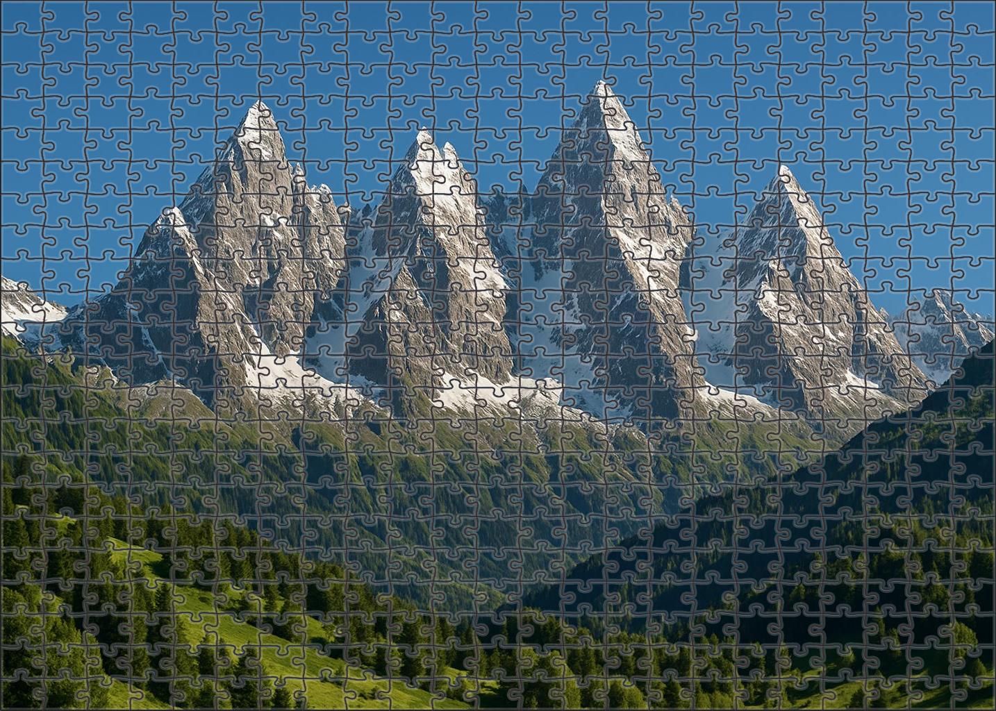 Snow-capped Peak Vista Puzzle Collection