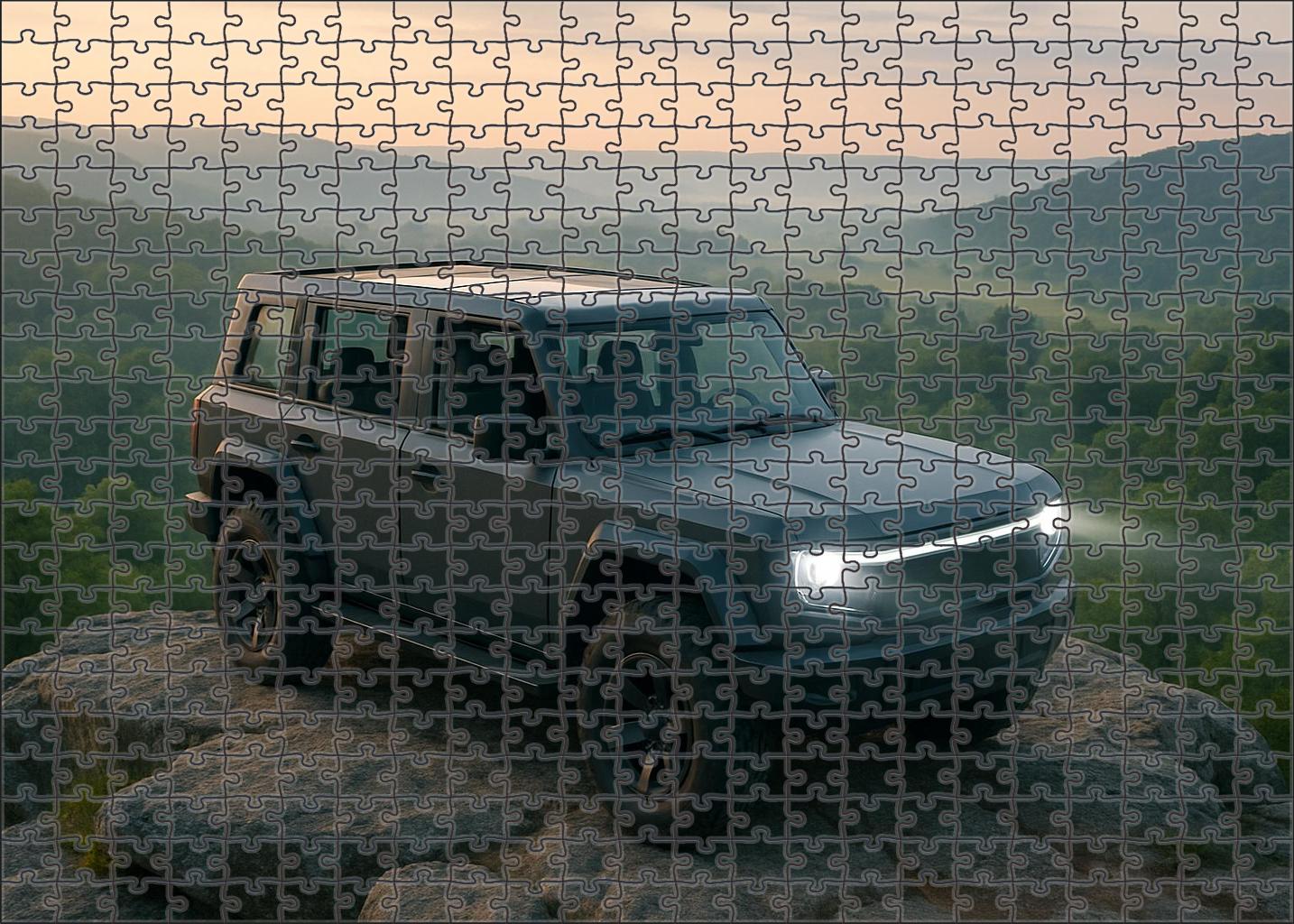 Vanguard Aegis Futuristic Hybrid Adventure Machine Custom Jigsaw Puzzle