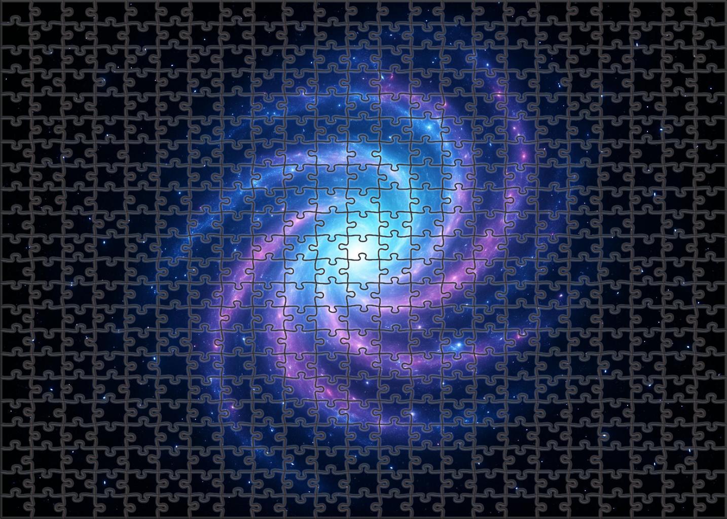 Luminous Spiral Nebulae Cascade Puzzle Challenge