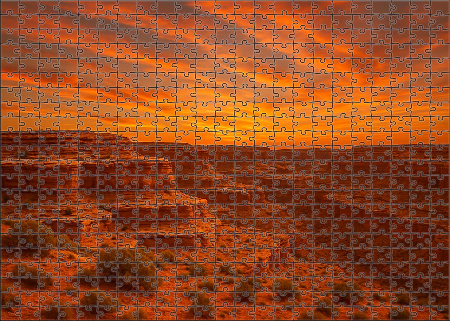 Amber Desert Mesa Puzzle Challenge