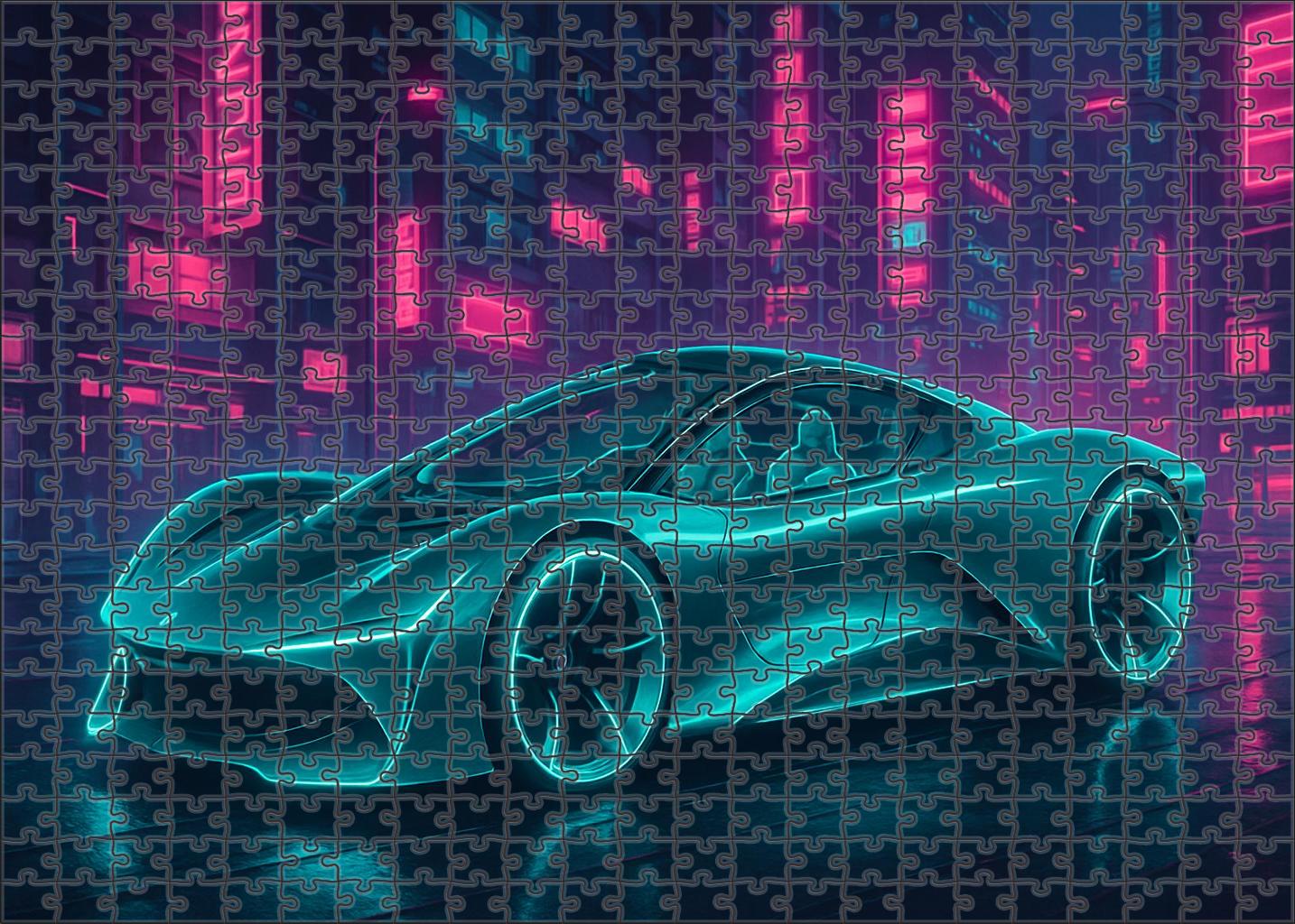 Vector Flux Concept Custom Jigsaw Puzzle